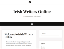 Tablet Screenshot of irishwriters-online.com